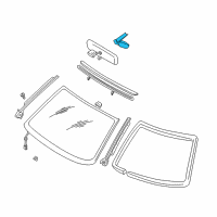 OEM Nissan Maxima Mirror Inside Cover Diagram - 96329-3Y400