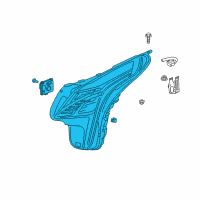OEM 2018 Cadillac CT6 Composite Headlamp Diagram - 84242722
