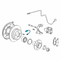 OEM 1996 BMW Z3 Brake Pad Sensor, Rear Diagram - 34-35-1-182-533