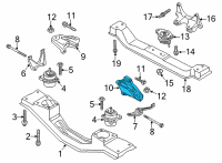 OEM 2016 Ford Transit-350 Upper Support Diagram - CK4Z-6038-B