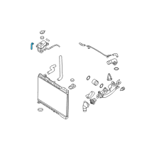 OEM 2010 Kia Sedona Hose-Radiator Reserve Diagram - 254514D100