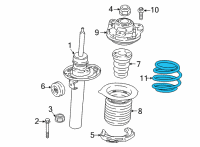 OEM 2022 BMW M440i xDrive FRONT COIL SPRING Diagram - 31-33-1-543-690