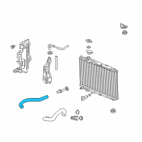 OEM 2015 Honda Civic Hose, Water (Upper) Diagram - 19501-RX0-A01