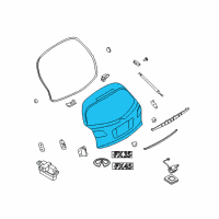 OEM Infiniti Door - Back Diagram - 90010-CL91A