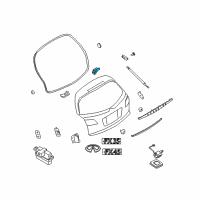 OEM Infiniti Hinge Assembly-Back Door RH Diagram - 90400-CG000