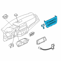 OEM 2017 BMW X5 Repair Kit, Radio And A/C Control Panel Diagram - 64-11-9-388-811