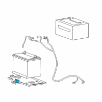 OEM 2007 Kia Amanti Bracket-Battery Mounting Diagram - 3716038000