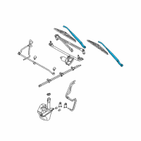 OEM Mercury Mariner Wiper Arm Diagram - 5L8Z-17527-AA