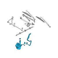 OEM Ford Escape Reservoir Assembly Diagram - 7L8Z-17618-A