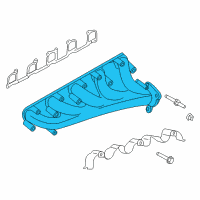 OEM 2005 Dodge Ram 1500 Exhaust Manifold Diagram - 5037122AC