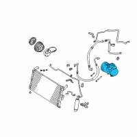 OEM 1996 Toyota RAV4 Compressor, REMAN Diagram - 88320-42010-84