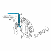 OEM 2005 BMW 325i Metal Tube, Corrugated Diagram - 61-68-7-012-618