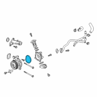 OEM 2019 Chevrolet Cruze Water Pump Assembly Gasket Diagram - 55579983