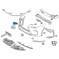 OEM Lexus RX450hL Sensor, Ultrasonic Diagram - 89341-48040-C2