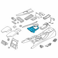 OEM 2016 BMW 320i xDrive Cup Holder Diagram - 51169232675