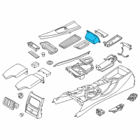 OEM 2014 BMW 320i xDrive Storage Compartment., Centre Console, Rear Top Diagram - 51-16-9-230-128