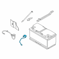 OEM 2010 BMW 335i xDrive Negative Battery Cable Diagram - 61-12-9-255-047