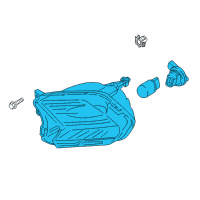 OEM 2018 Ford Escape Park Lamp Assembly Diagram - GJ5Z-13200-B