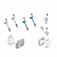 OEM Nissan Titan XD Ignition Coil Assembly Diagram - 22448-EZ31B