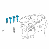 OEM 2002 Toyota Prius Ignition Coil Diagram - 90919-02265