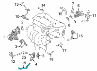 OEM 2019 Toyota Camry By-Pass Hose Diagram - 16295-25010