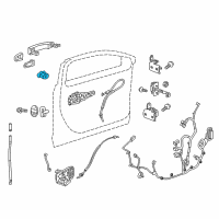 OEM Buick Envision Lock Cylinder Diagram - 13510387