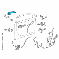 OEM 2019 Buick Regal TourX Handle, Outside Diagram - 13531200