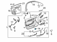 OEM 2020 Cadillac CT4 Trunk Lid Switch Diagram - 84649636