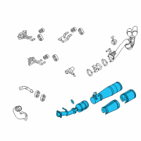 OEM 2014 Ford F-250 Super Duty Catalytic Converter Diagram - DC3Z-5H270-C