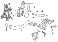 OEM Acura O-RING, WATER PASSAGE Diagram - 19411-RPY-G01