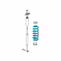 OEM 2015 Jeep Cherokee Rear Coil Spring Left Diagram - 68157883AB