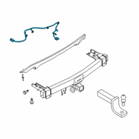 OEM 2020 Ford Escape KIT - TRAILER HITCH ELECTRICS Diagram - LX6Z-15A416-B