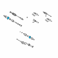OEM Lexus Clamp, Rear Drive Shaft Diagram - 42345-07010
