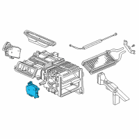 OEM Honda S2000 Motor Assembly, Air Mix Diagram - 79160-S2A-A01