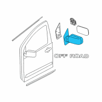 OEM 2014 Nissan Xterra Mirror Assembly-Outside LH Diagram - 96302-9BC9B