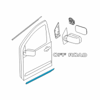 OEM 2010 Nissan Xterra MOULDING - Front Door, RH Diagram - 80870-EA00A