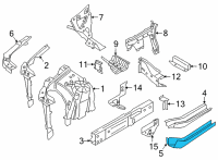 OEM 2020 BMW X5 REAR RIGHT ENGINE SUPPORT Diagram - 41-00-7-933-494