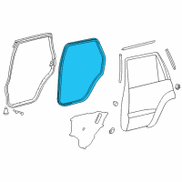 OEM 2008 Toyota Land Cruiser Body Weatherstrip Diagram - 62332-60081