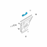 OEM Hyundai Sonata Power Window Switch Assembly, Rear Diagram - 93580-3K500