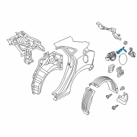 OEM 2015 Hyundai Elantra GT Catch & Cable Assembly-Fuel Filler Diagram - 81550-A5000