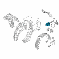 OEM Hyundai Housing-Fuel Filler Door Diagram - 81595-A5000