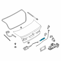 OEM 2018 BMW M5 Trunk Lid Lock Diagram - 51-24-7-441-014
