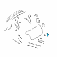 OEM 2017 Lincoln Continental Trunk Lock Diagram - GD9Z-5443200-A