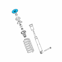 OEM 2000 BMW 540i Upper Spring Pad Diagram - 33-53-1-093-786