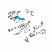 OEM 1994 BMW 740iL Exhaust Manifold Diagram - 11-62-7-832-972