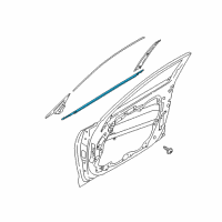 OEM 2020 Kia Stinger WEATHERSTRIP Assembly-Front Door Belt Diagram - 82210J5000