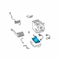 OEM 2011 Toyota Yaris Evaporator Core Diagram - 88501-52103