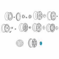 OEM 1997 Oldsmobile Bravada Hub Cap ASSEMBLY Diagram - 15677592