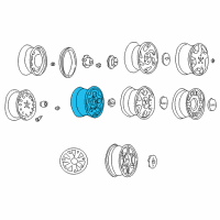 OEM Chevrolet S10 Wheel Rim Assembly, 15X7 Diagram - 12355829