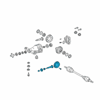 OEM Lexus Final Gear Kit, Differential, Rear Diagram - 41201-80540